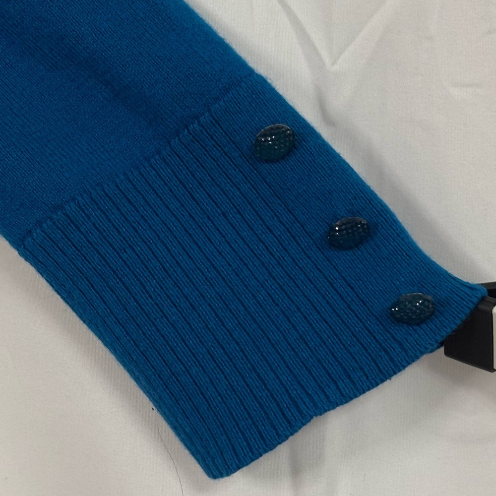 Cerulean Teal V-Neck Button Cardigan, New York & Company, US Sz XL - Picture 13 of 15